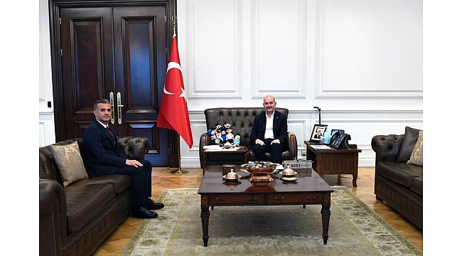 Mustafa Bıyık, İçişleri Bakanı Süleyman Soylu'yu ziyaret etti
