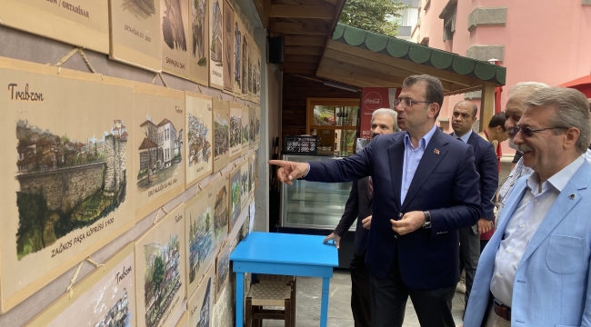 İBB Başkanı Ekrem İmamoğlu Trabzon’da… Sanatevini ziyaret etti