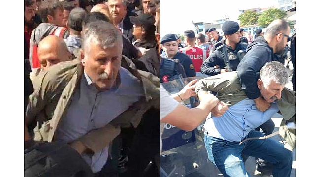 SOL Parti PM Üyesi Alper Taş, polisin sert müdahalesiyle gözaltına alındı